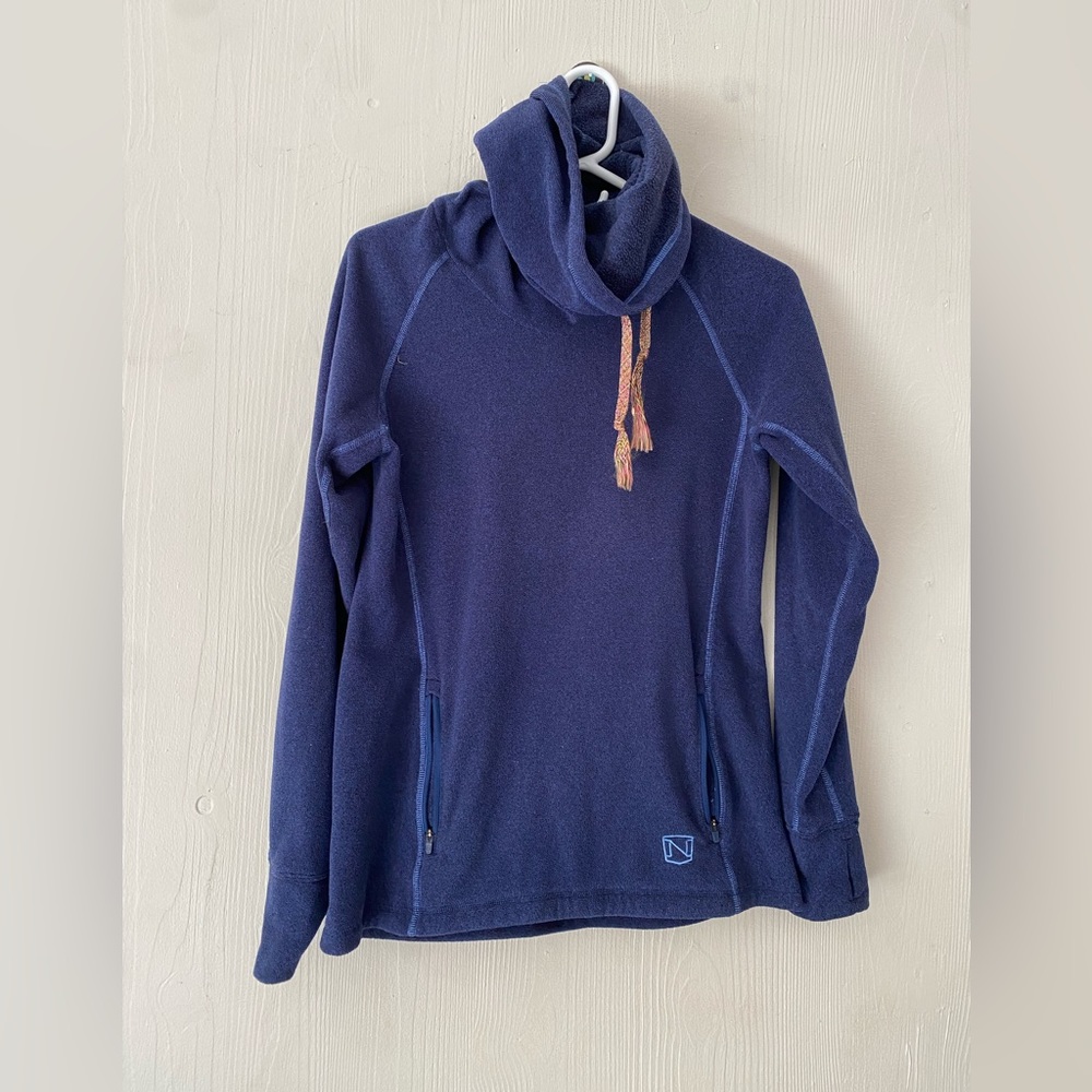 Noble Outfitters Cozy Cowl Neck Fleece size small blue